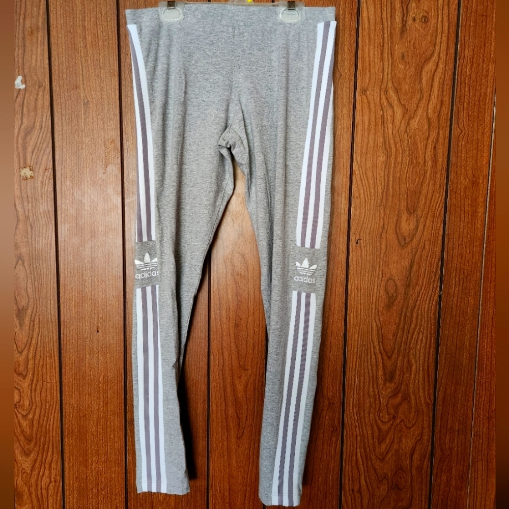 Gray Adidas Leggings Size L